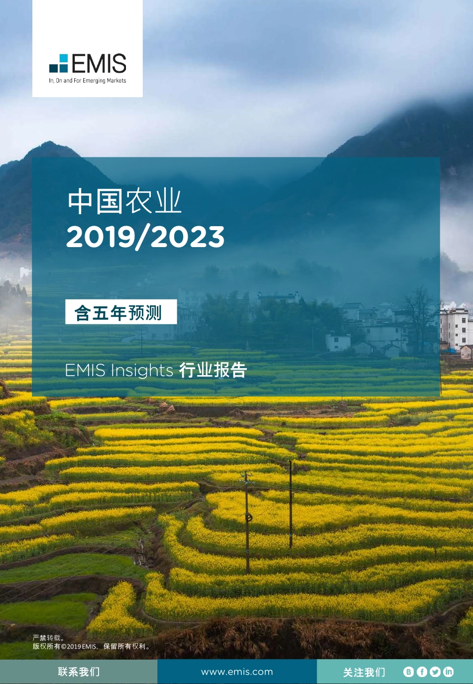 EMIS-中国农业 2019-2023五年预测-2020.10-73页.pdf_第1页