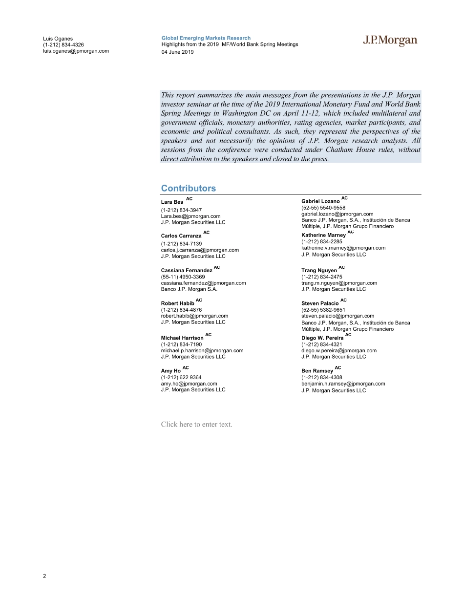 J.P. 摩根-新兴市场-宏观策略-2019IMF与世界银行春季会议亮点-2019.6.4-34页.pdf_第3页