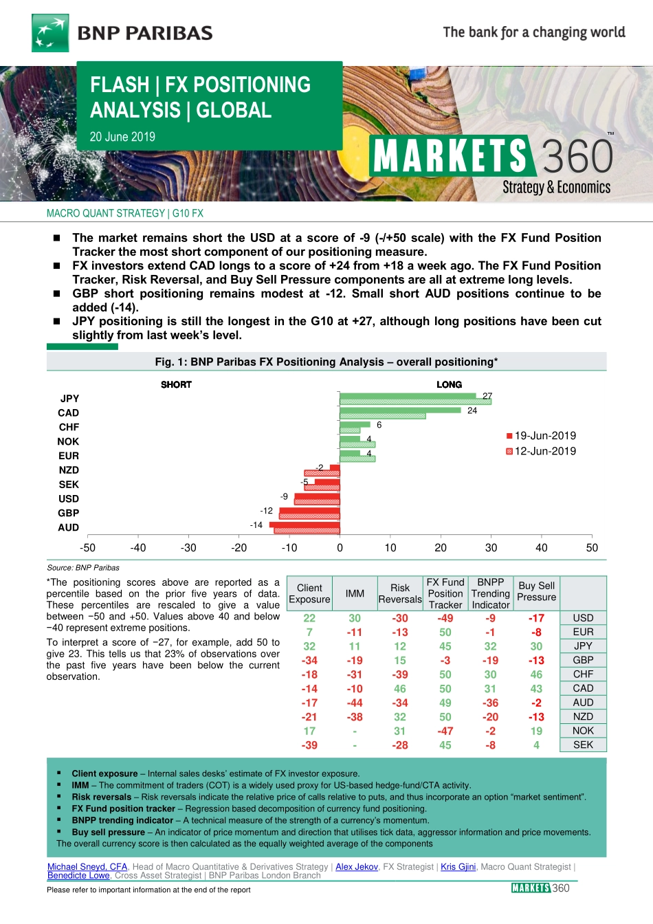 巴黎银行-全球-外汇策略-全球外汇定位分析-20190620-13页.pdf_第1页