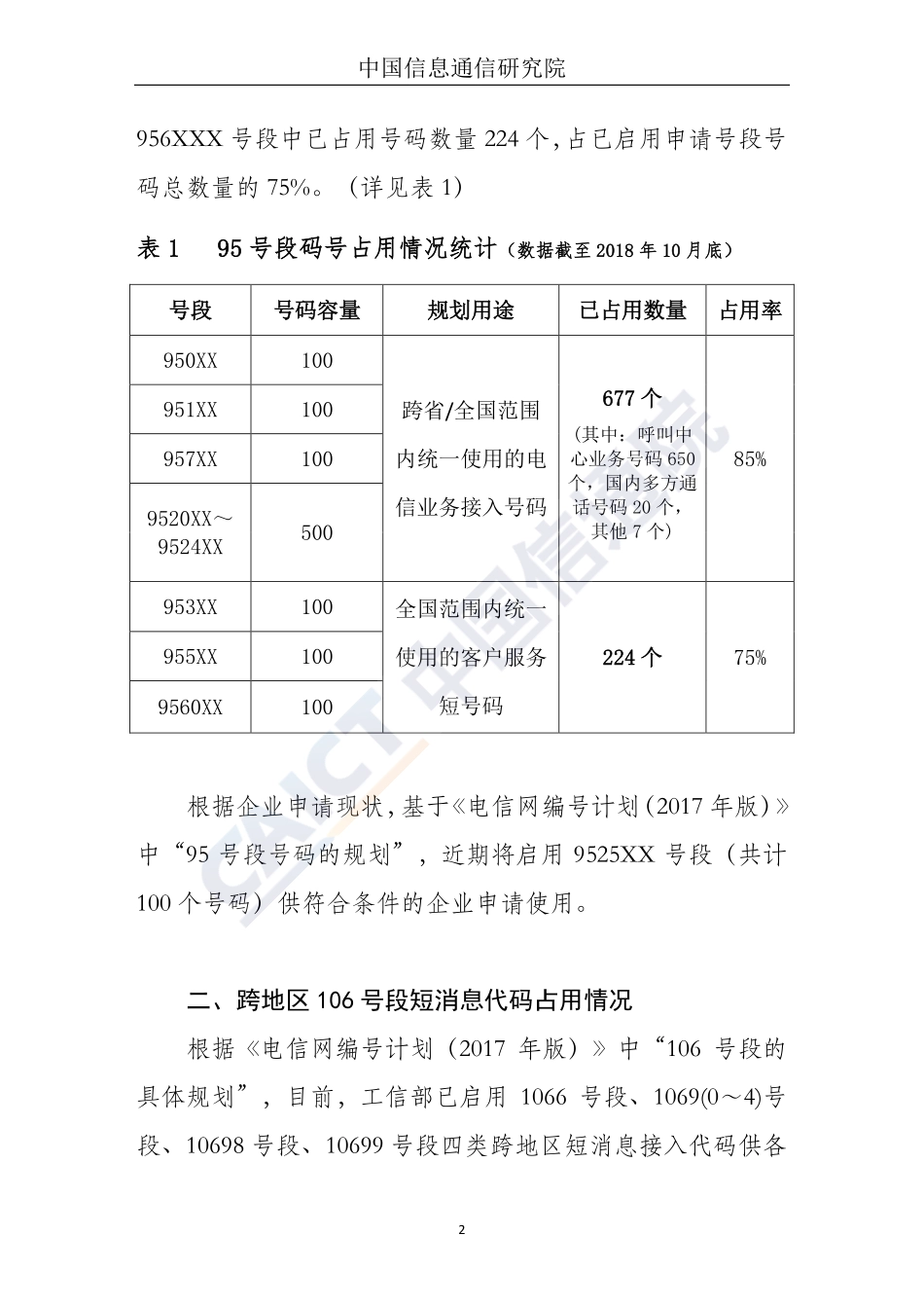 部分电信网码号资源占用情况报告（2018.11）.pdf_第3页