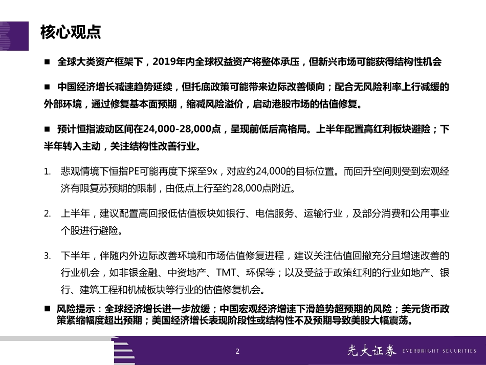 港股市场2019年投资策略：受益新兴市场边际改善-20190114-光大证券-50页.pdf_第3页