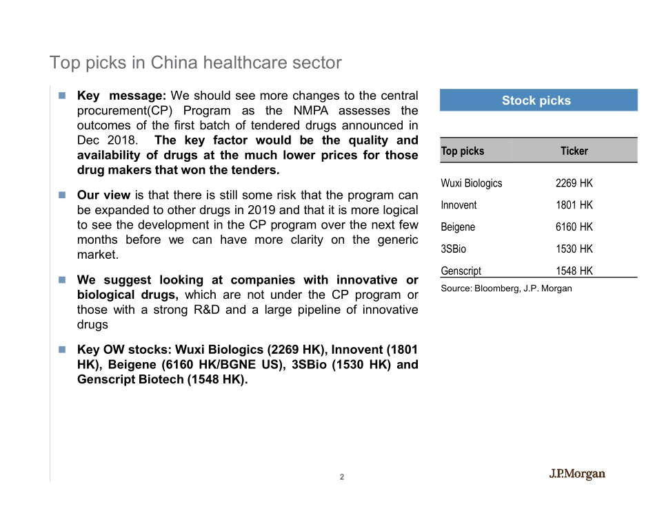 J.P. 摩根-中国-医疗保健行业-中国医疗保健行业：改善医疗的个人和公共措施-2019.3-23页.pdf_第3页