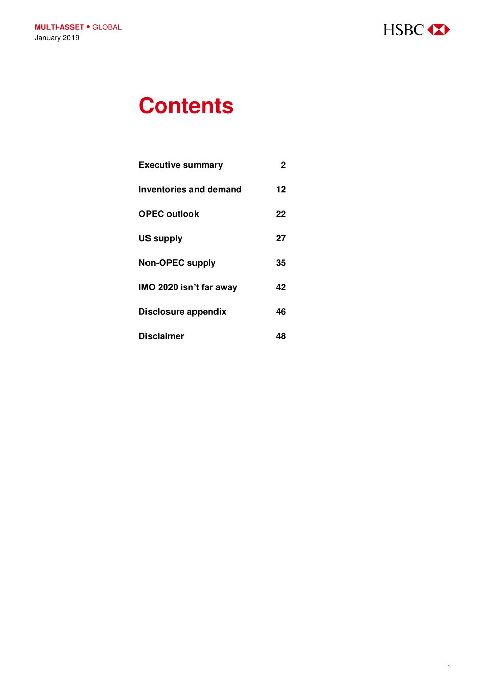 汇丰银行-全球-石油与天然气行业-2019年的石油——范围限制：石油输出国组织削减满足美国页岩过剩-2019.1-50页.pdf_第3页