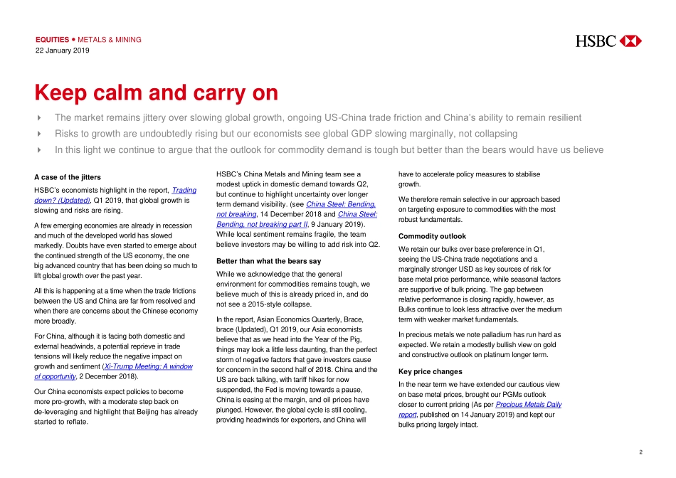 汇丰银行-全球-金属与采矿业-全球金属产业2019年Q1：继续保持冷静-2019.1-104页.pdf_第3页