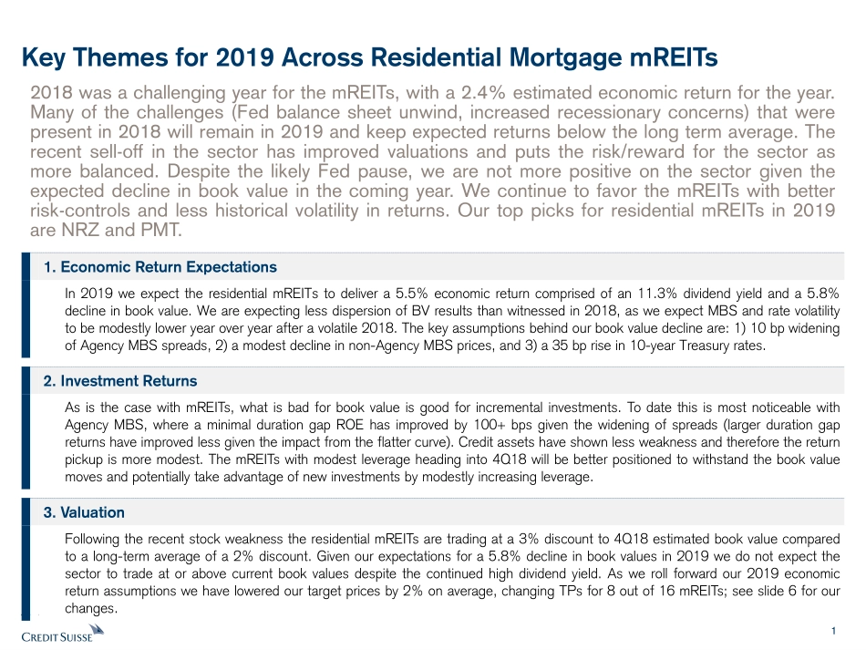瑞信-美股-房地产行业-居民按揭REIT2019年展望：收益比去年有所提高但仍低于平均水平-2019.1.4-21页.pdf_第3页