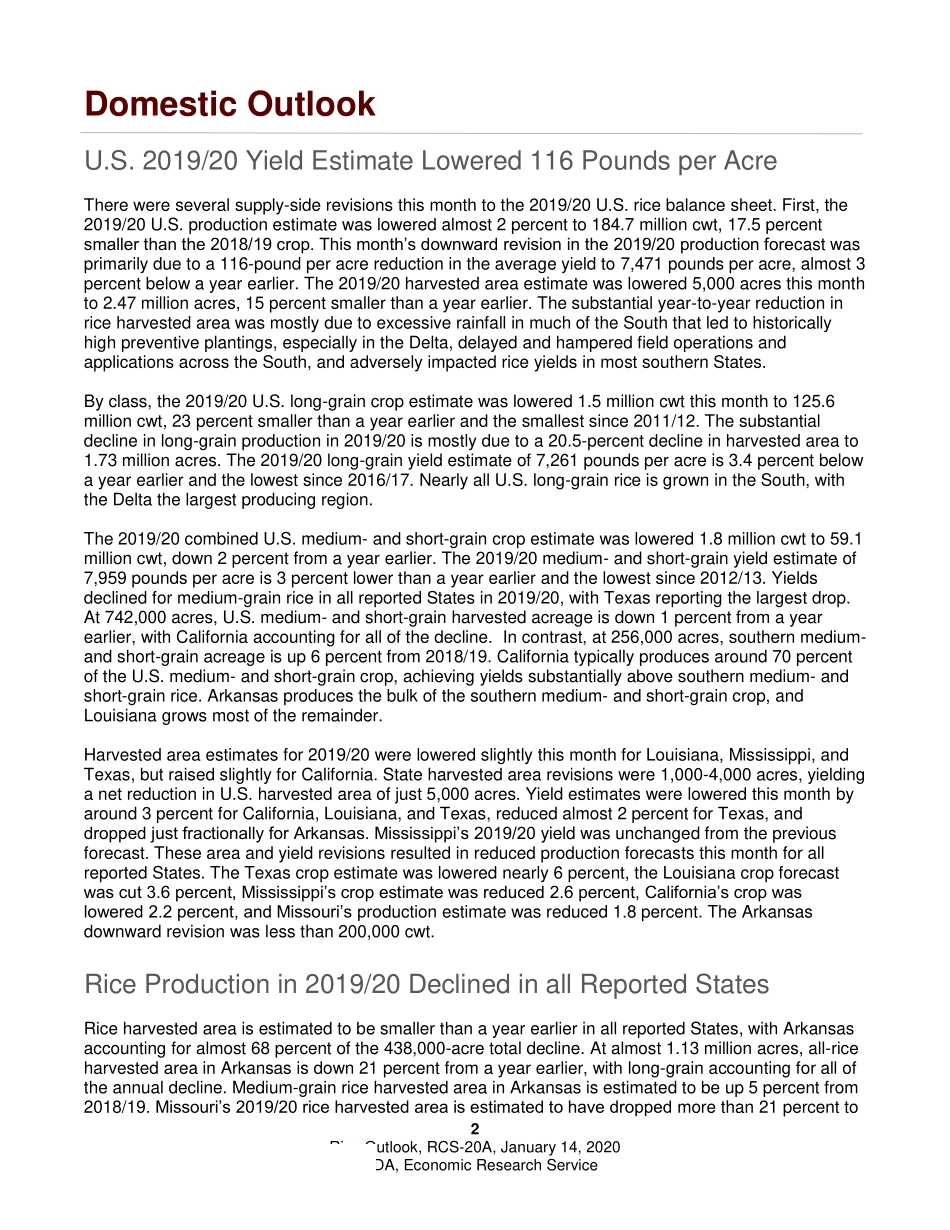 美国农业部-美股-农业行业-稻米展望 -20200114-14页.pdf_第3页
