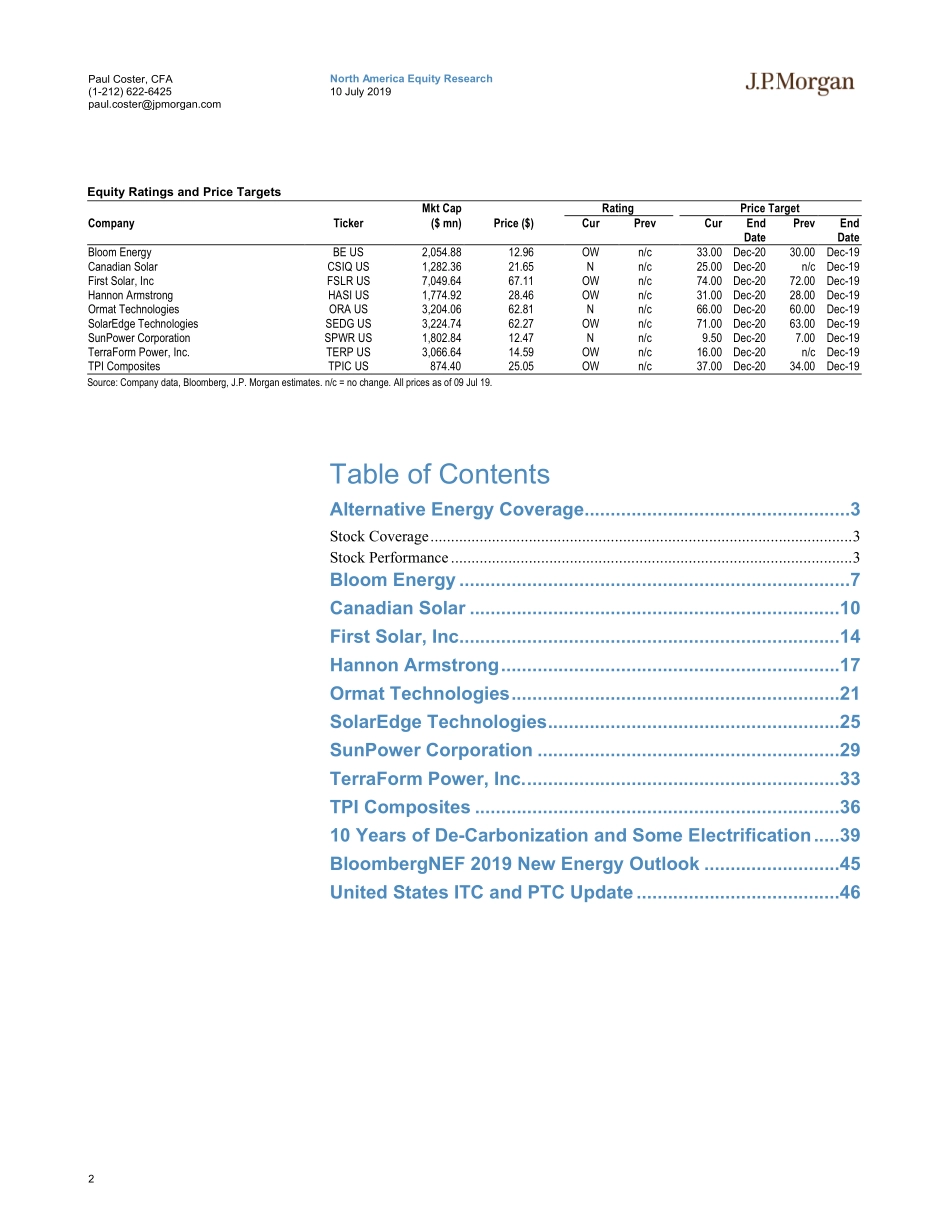 摩根士丹利-美股-能源行业-可替代能源2019年Q2：首选依然是FSLR、TPIC、HASI与BE-2019.7.10-49页.pdf_第3页