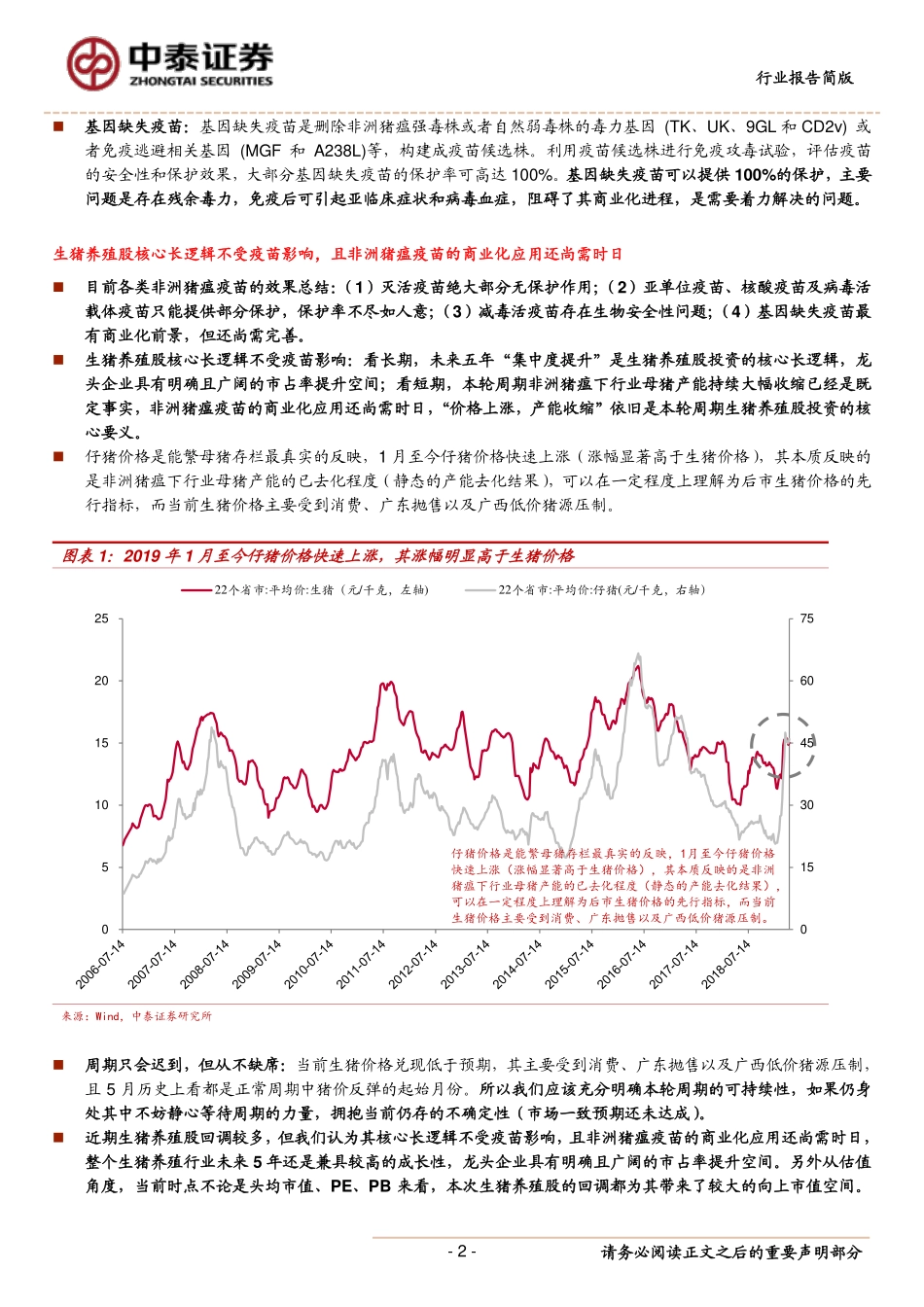 农林牧渔行业报告：对非洲猪瘟疫苗与生猪养殖股核心长逻辑的思考-20190526-中泰证券-11页.pdf_第3页