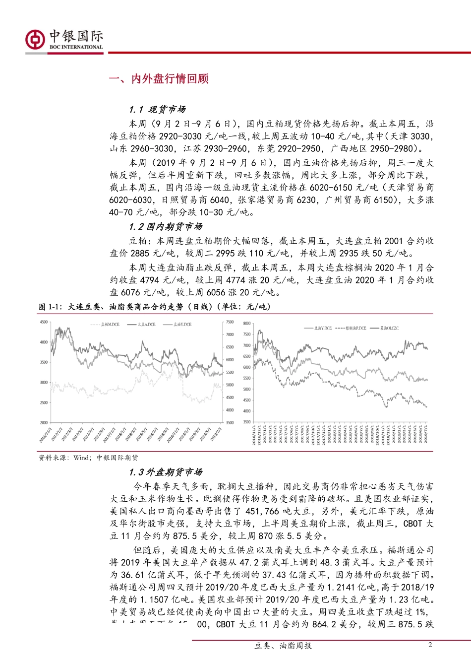 油脂、油料研究：中美贸易谈判10月再启高开机率施压国内油粕市场-20190909-中银国际期货-12页.pdf_第3页