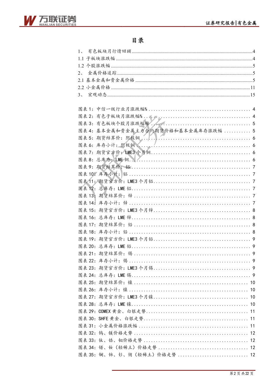 有色行业月度报告：关注供需改善预期下的个股暂避黄金-20190912-万联证券-22页.pdf_第3页