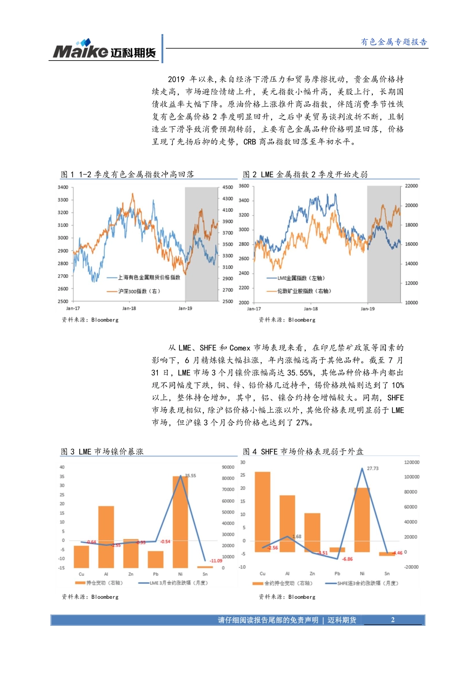 有色金属专题报告：全球有色金属3~4季度展望-20190808-迈科期货-31页.pdf_第3页