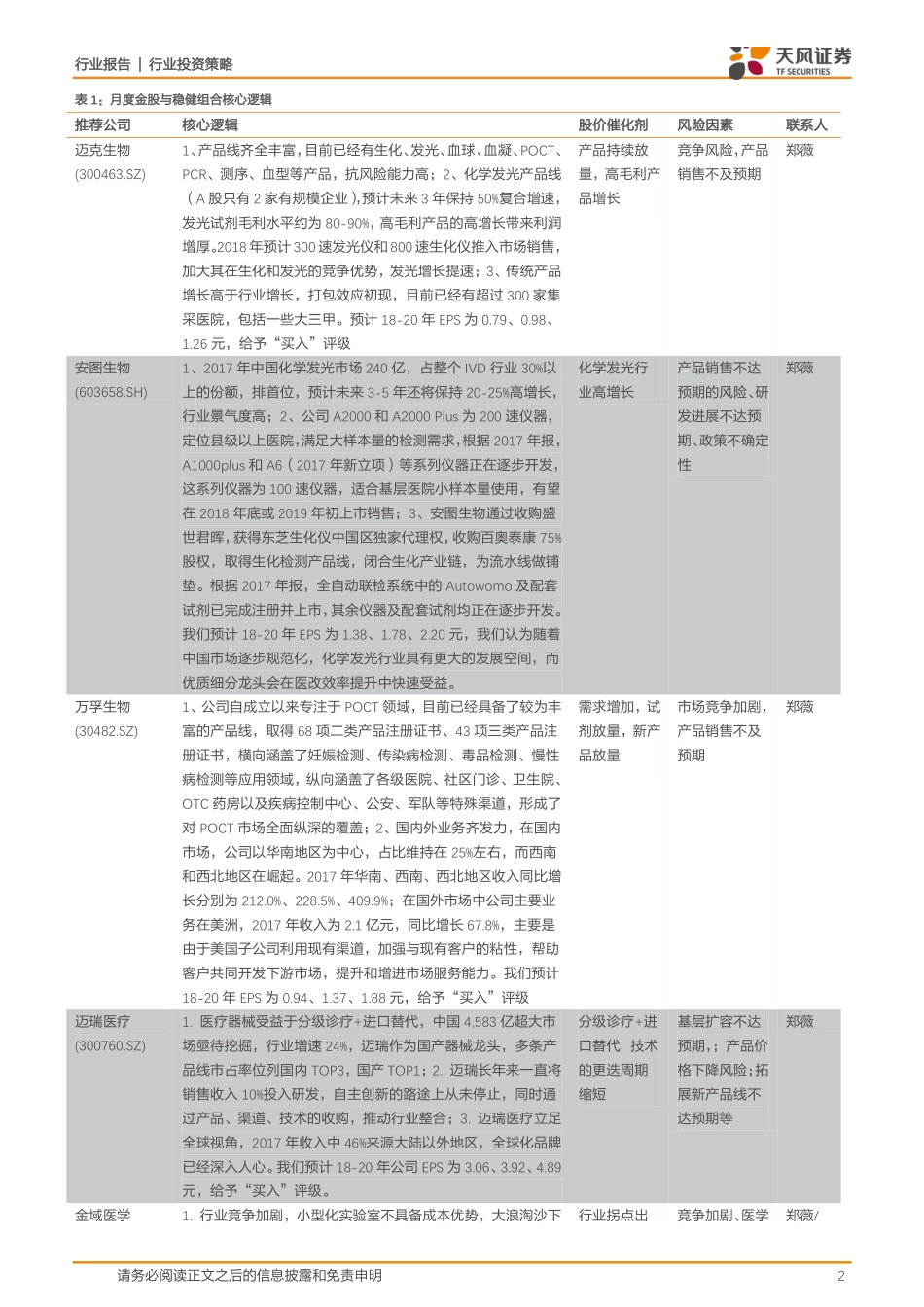 医药生物行业：寻找低估值滞涨同时业绩有望向上的标的关注科创板影响-20190304-天风证券-15页.pdf_第3页