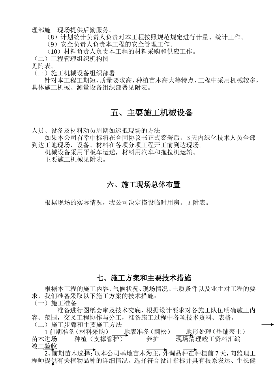 绿化工程施工组织设计方案范本2.doc_第3页