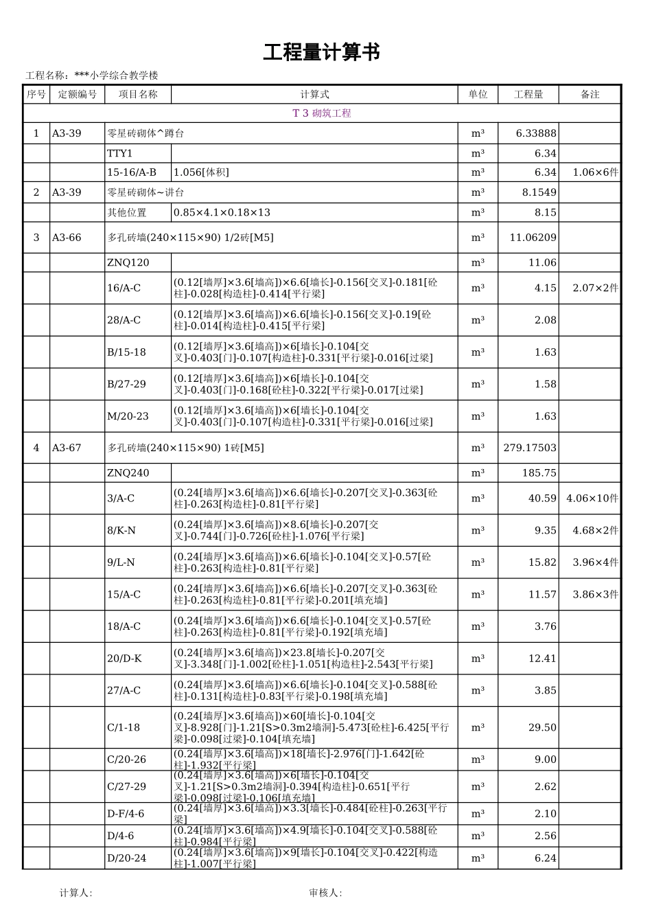 二层工程量计算书 (2).xls_第1页
