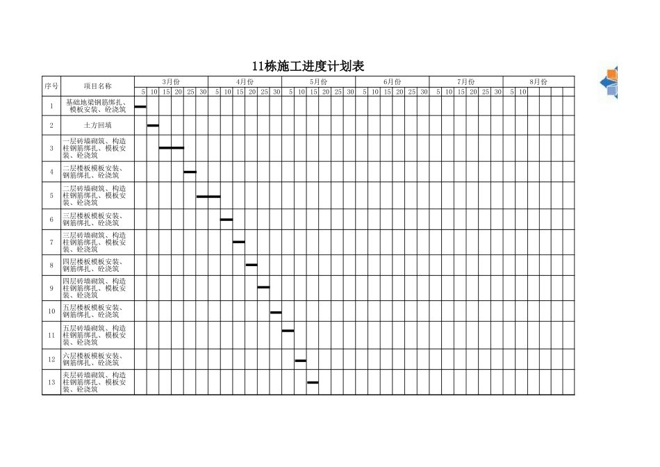 附录B 施工进度计划表 (2).xls_第1页