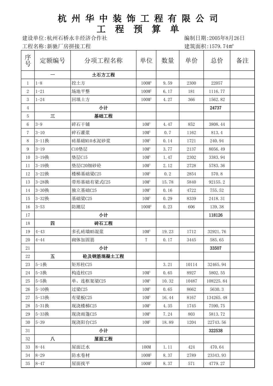 永丰村新驰厂房拼接.xls_第1页