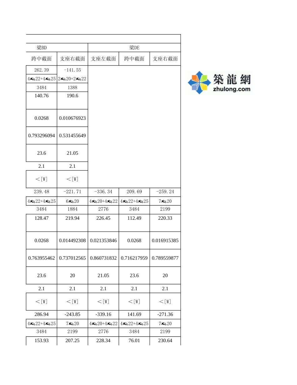 梁裂缝宽度验算 (2).xls_第3页