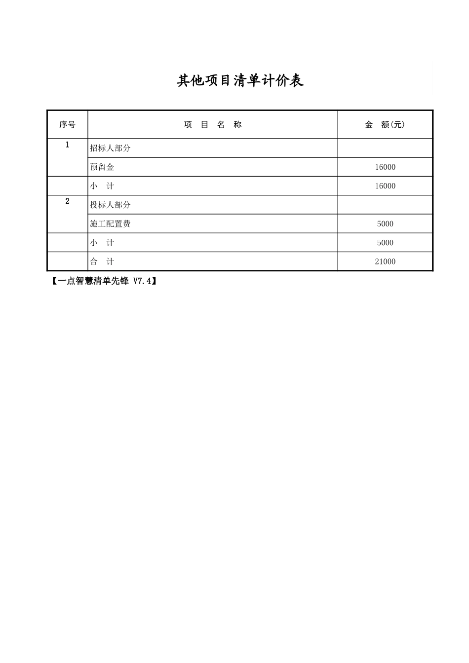 其他项目清单计价表 (2).xls_第1页