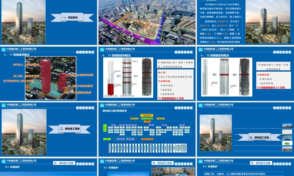 中建二局长沙国金项目技术特色汇报（51P）.ppt
