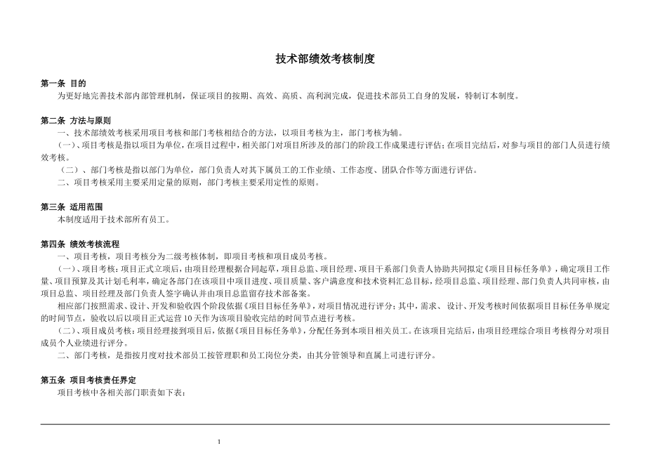 技术部绩效考核制度.doc_第1页