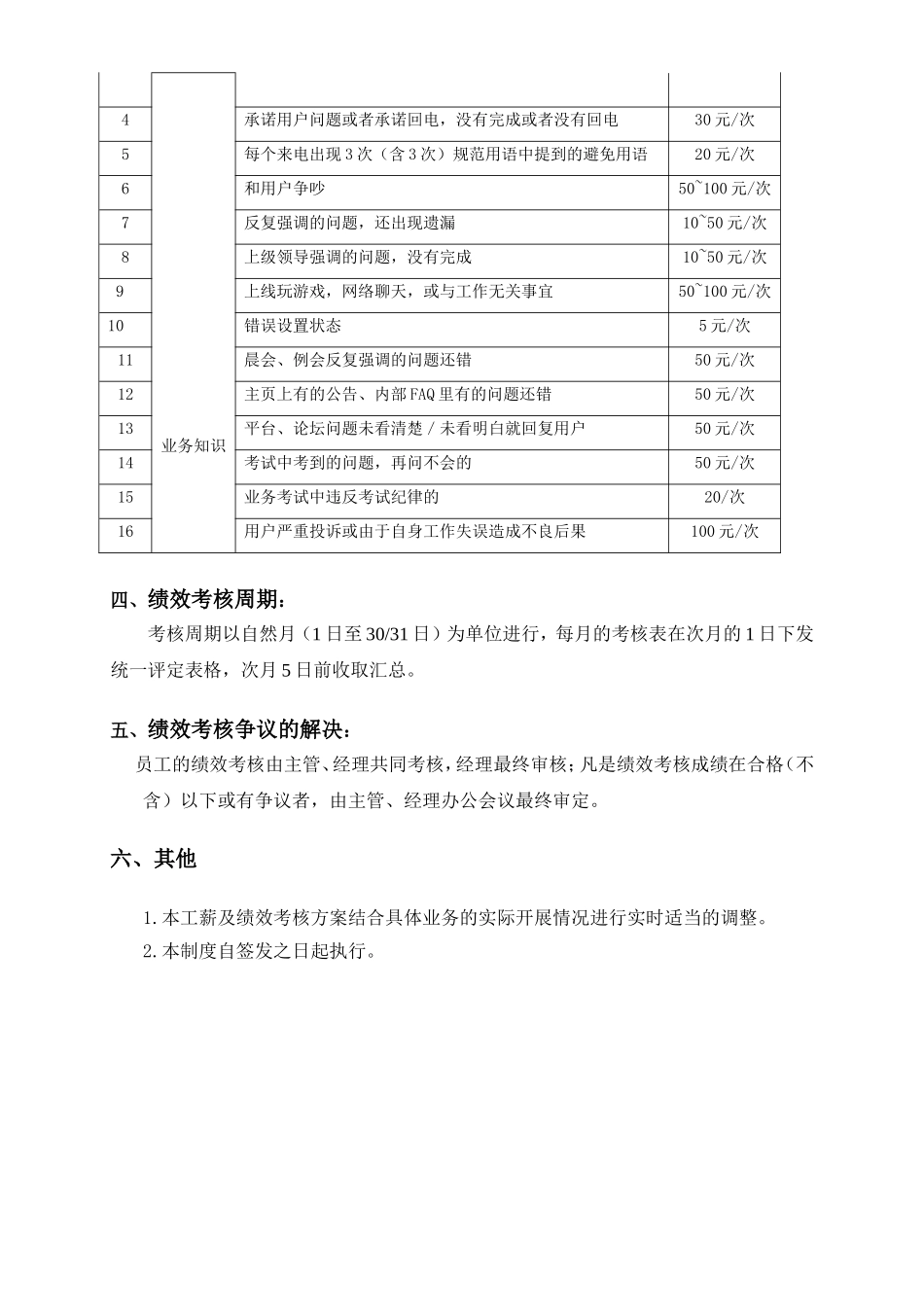 呼叫中心绩效考核方案.doc_第3页