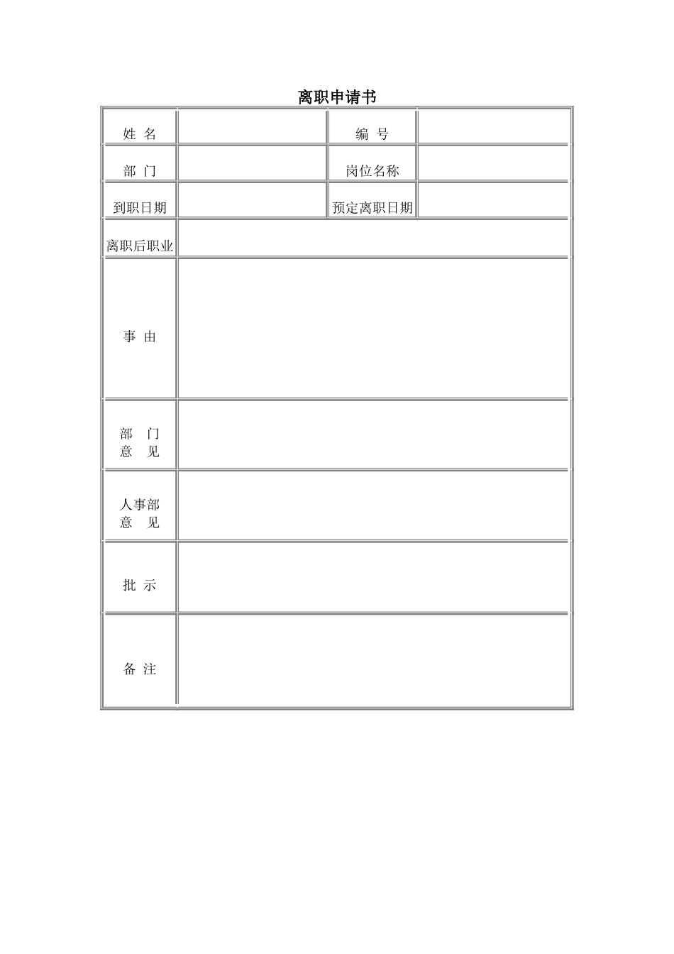 离职申请书 (3).doc_第1页