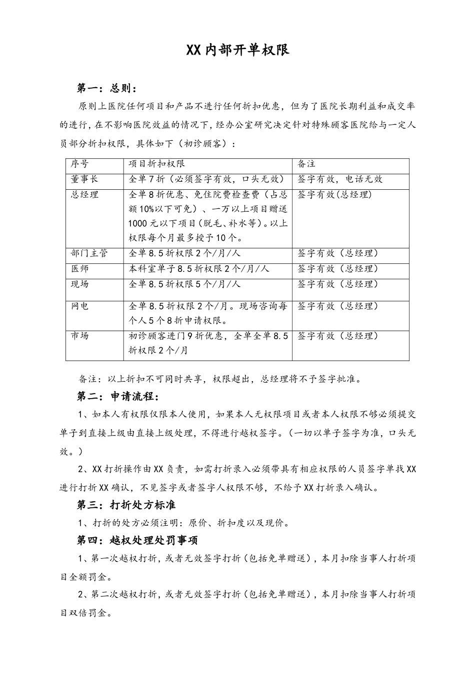 内部开单权限（确认）.doc_第1页