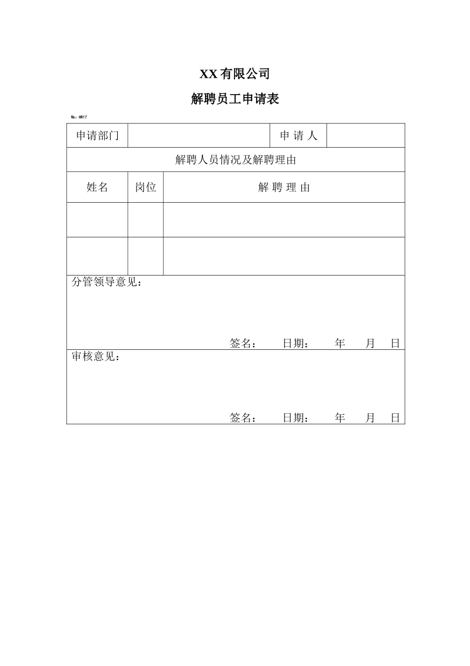辞退解聘员工申请表.doc_第2页