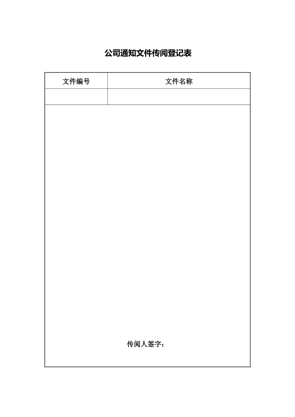 公司通知文件传阅登记表.docx_第1页