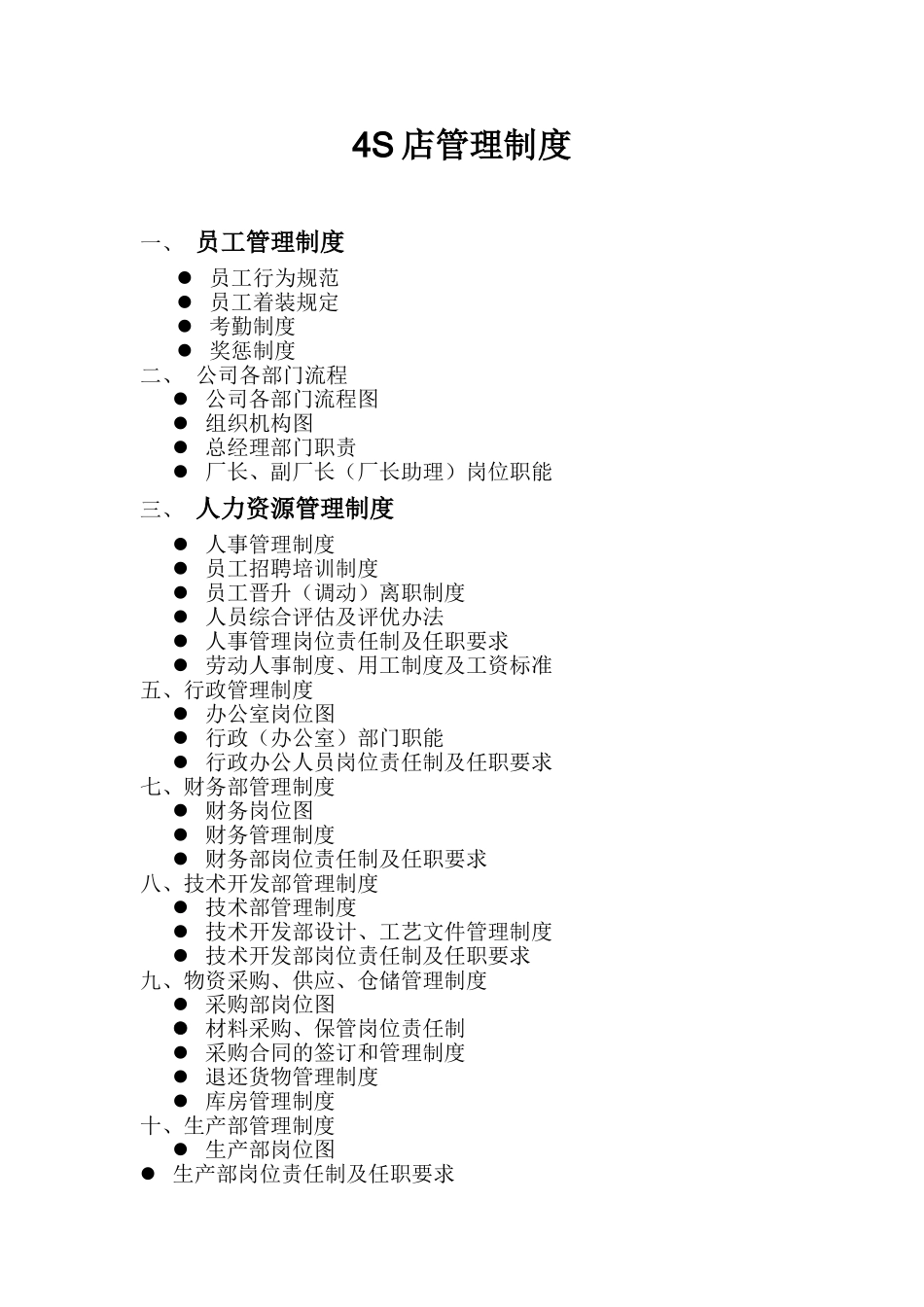 上海大众4S店管理制度.doc_第1页