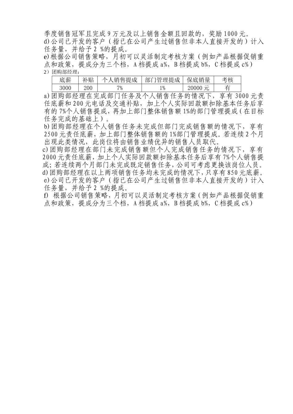 团购销售人员提成及薪酬制度.doc_第2页