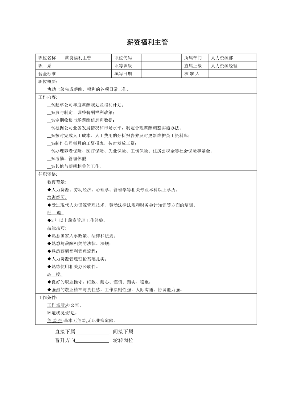 薪资福利主管.doc_第1页