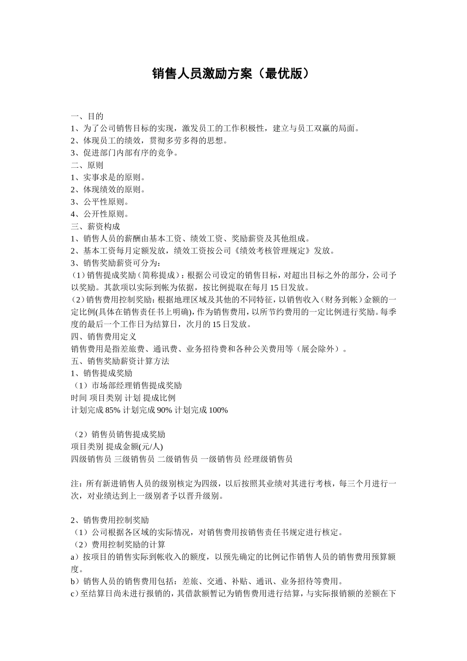 销售人员激励方案(最优版).doc_第1页