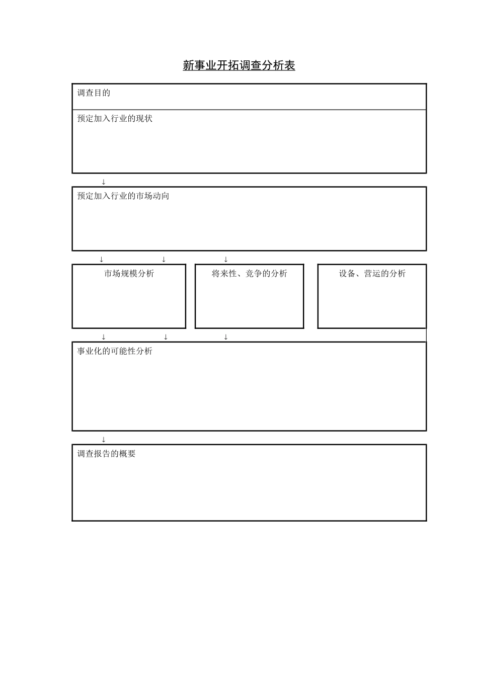 新事业开拓调查分析表 (2).DOC_第1页