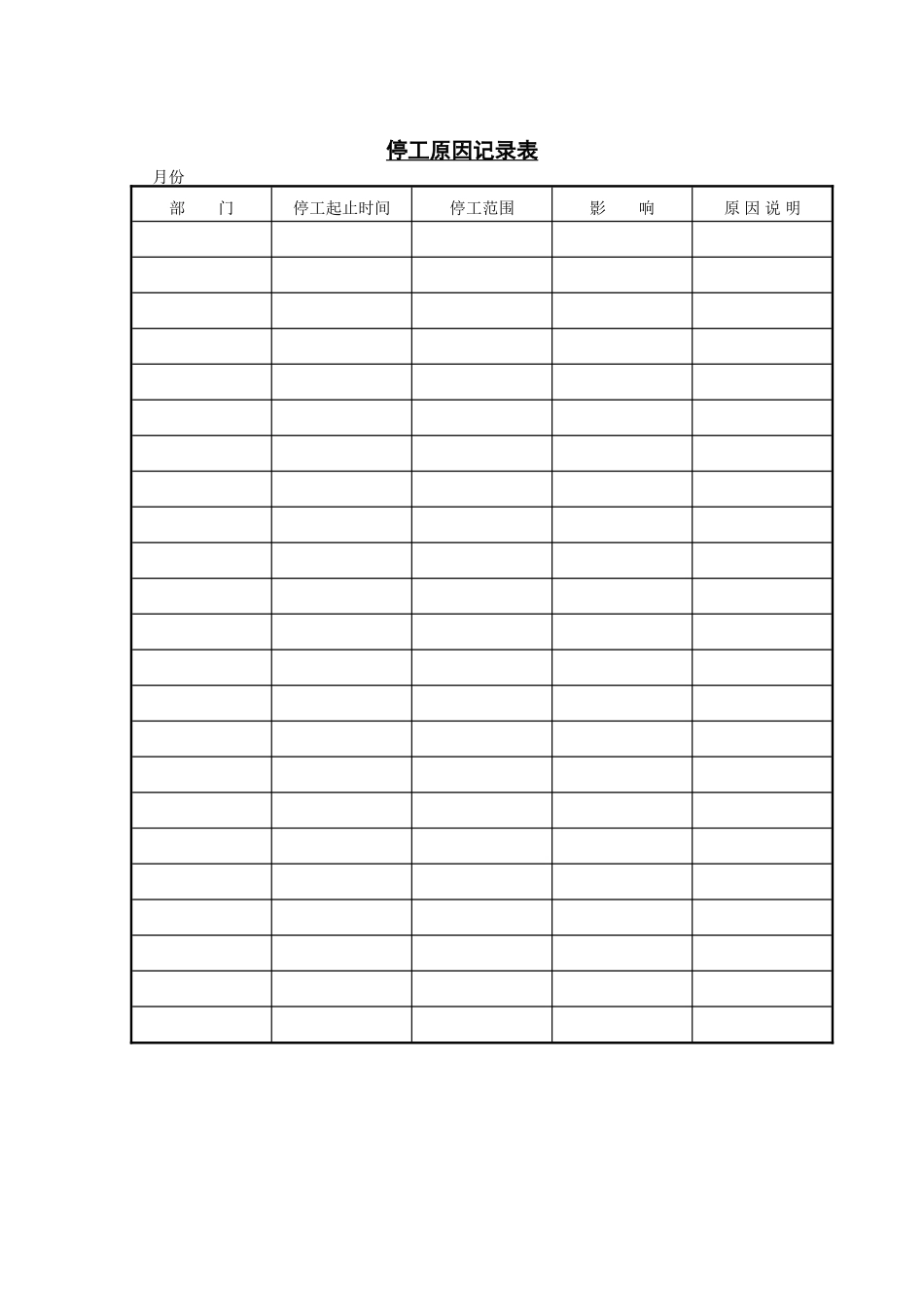 停工原因记录表 (2).doc_第1页