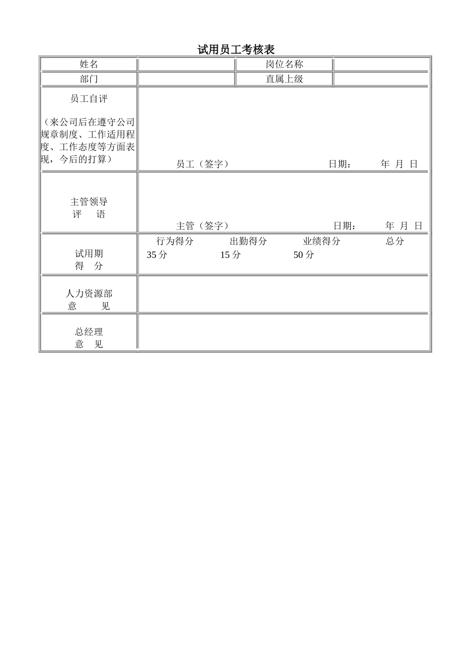 试用员工考核表 (3).doc_第1页