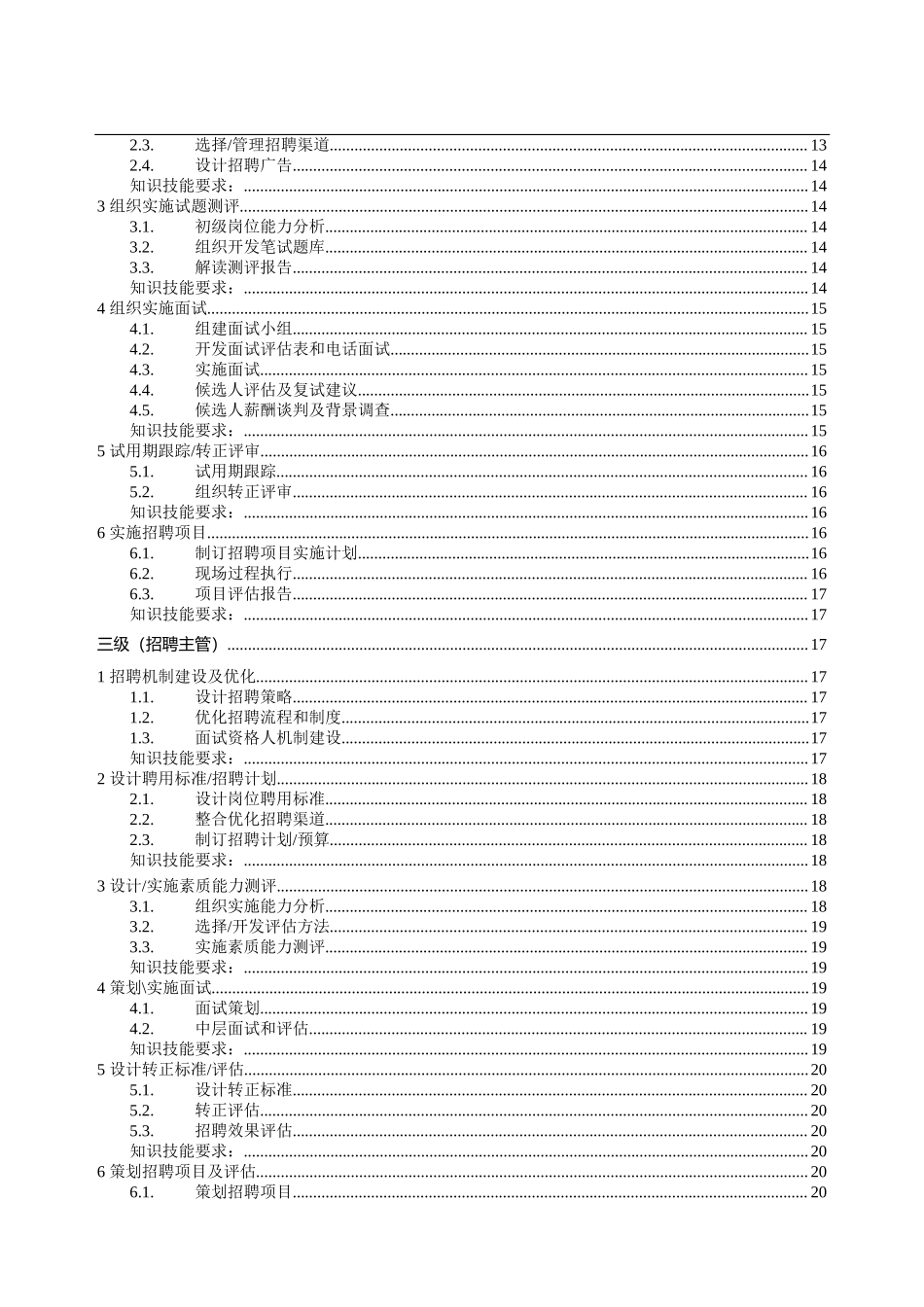 招聘专业任职资格标准.docx_第2页