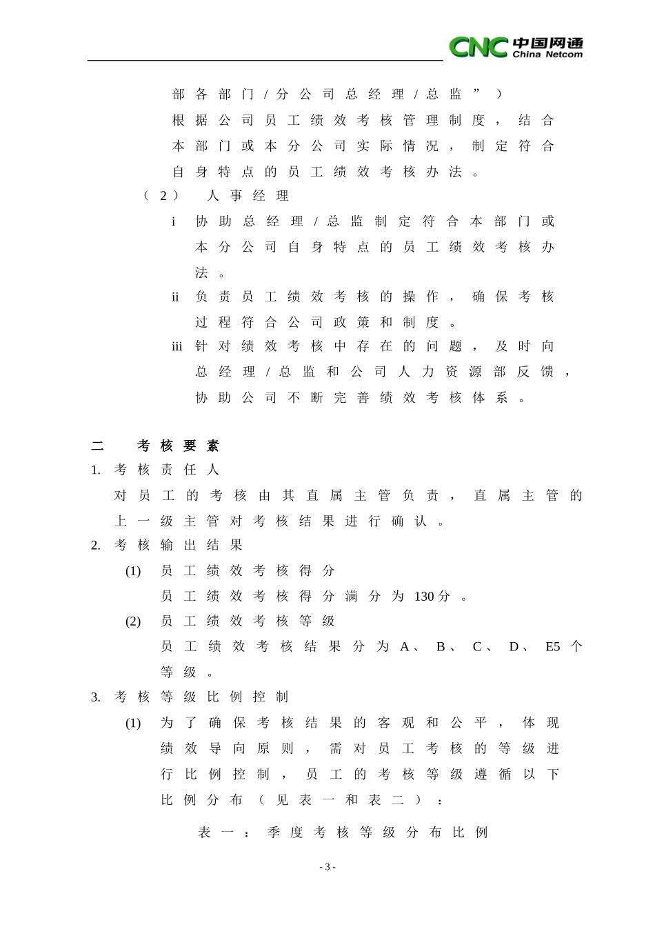 中国网络通信有限公司员工绩效考核管理制度 (2).doc_第3页