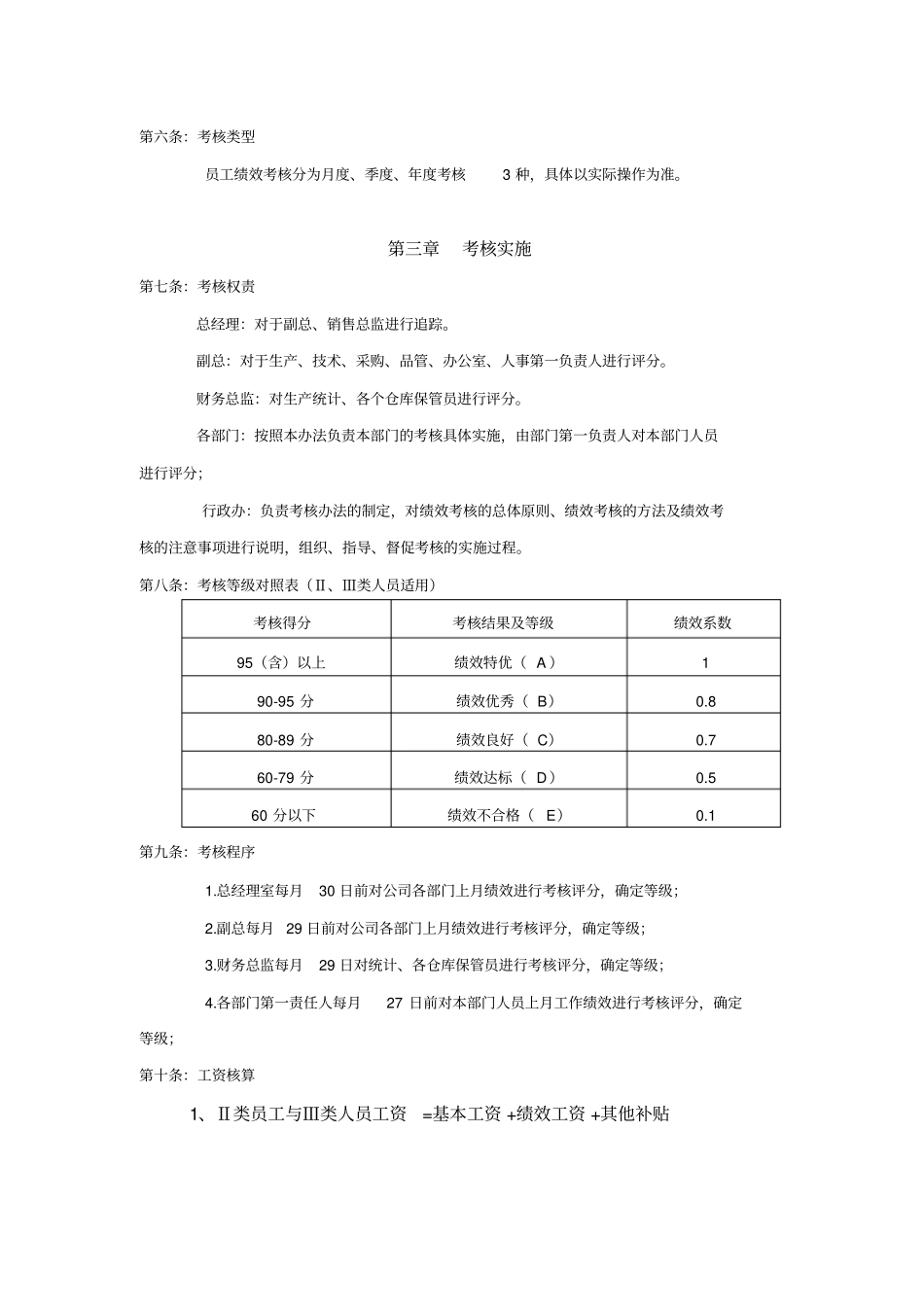 绩效考核管理办法(生产型企业) (4).pdf_第2页