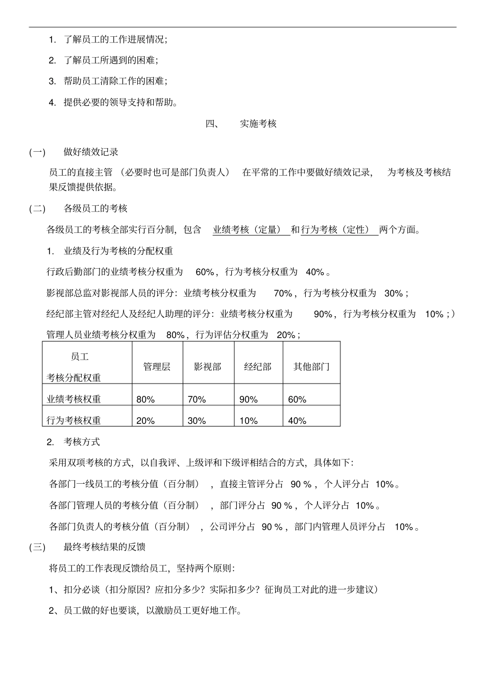 魔方传媒公司绩效考核管理制度(初稿稿).pdf_第3页