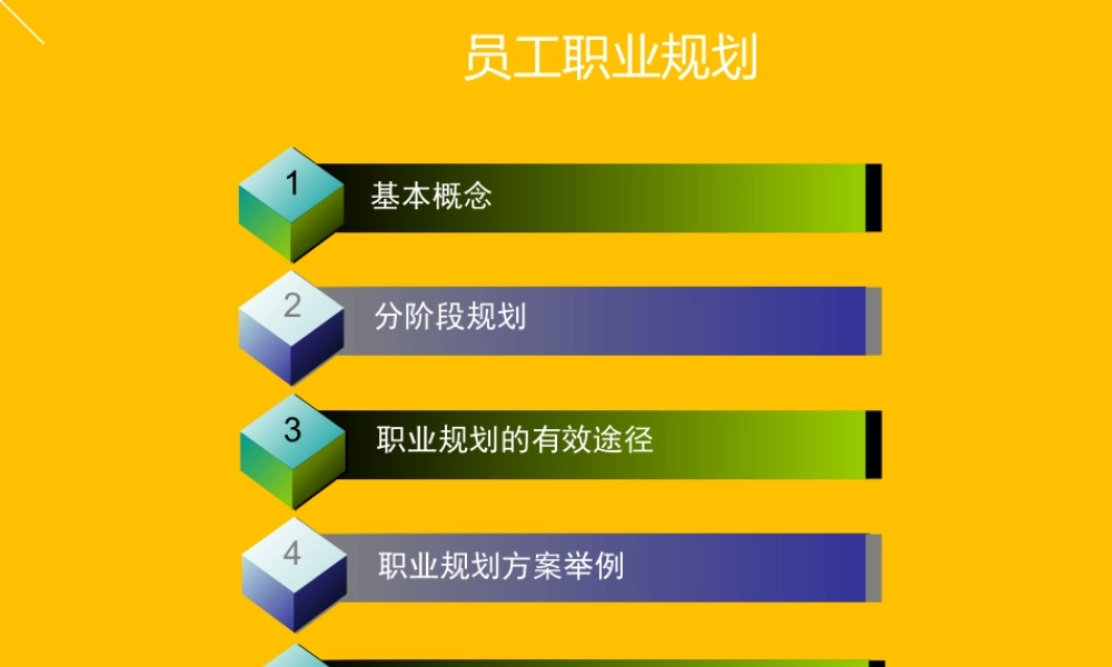 企业员工职业规划培训.ppt