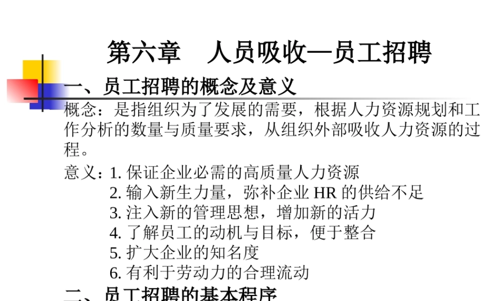 人员吸收—员工招聘.ppt