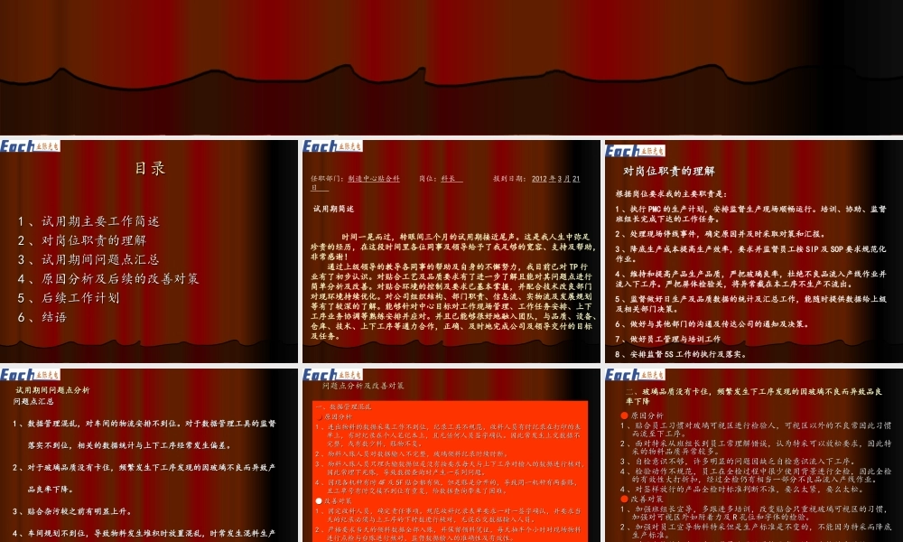试用期总结及后续工作计划报告.ppt