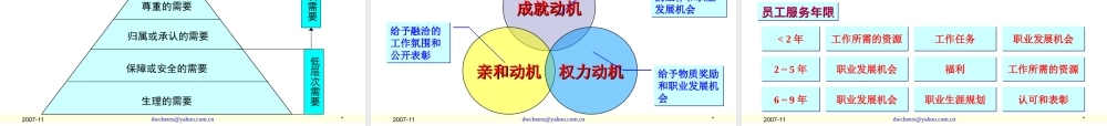 王旭生--提高员工归属感-(07年会)已修改.ppt