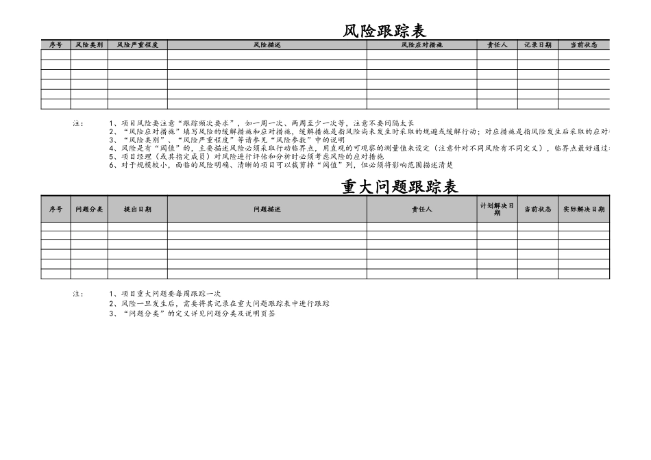 09-项目编号+项目名称风险重大问题跟踪表 (2).xls_第2页