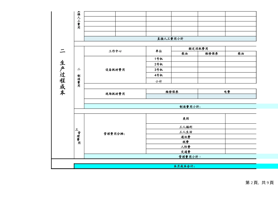 10-【格式】成本核算格式 (2).xlsx_第2页