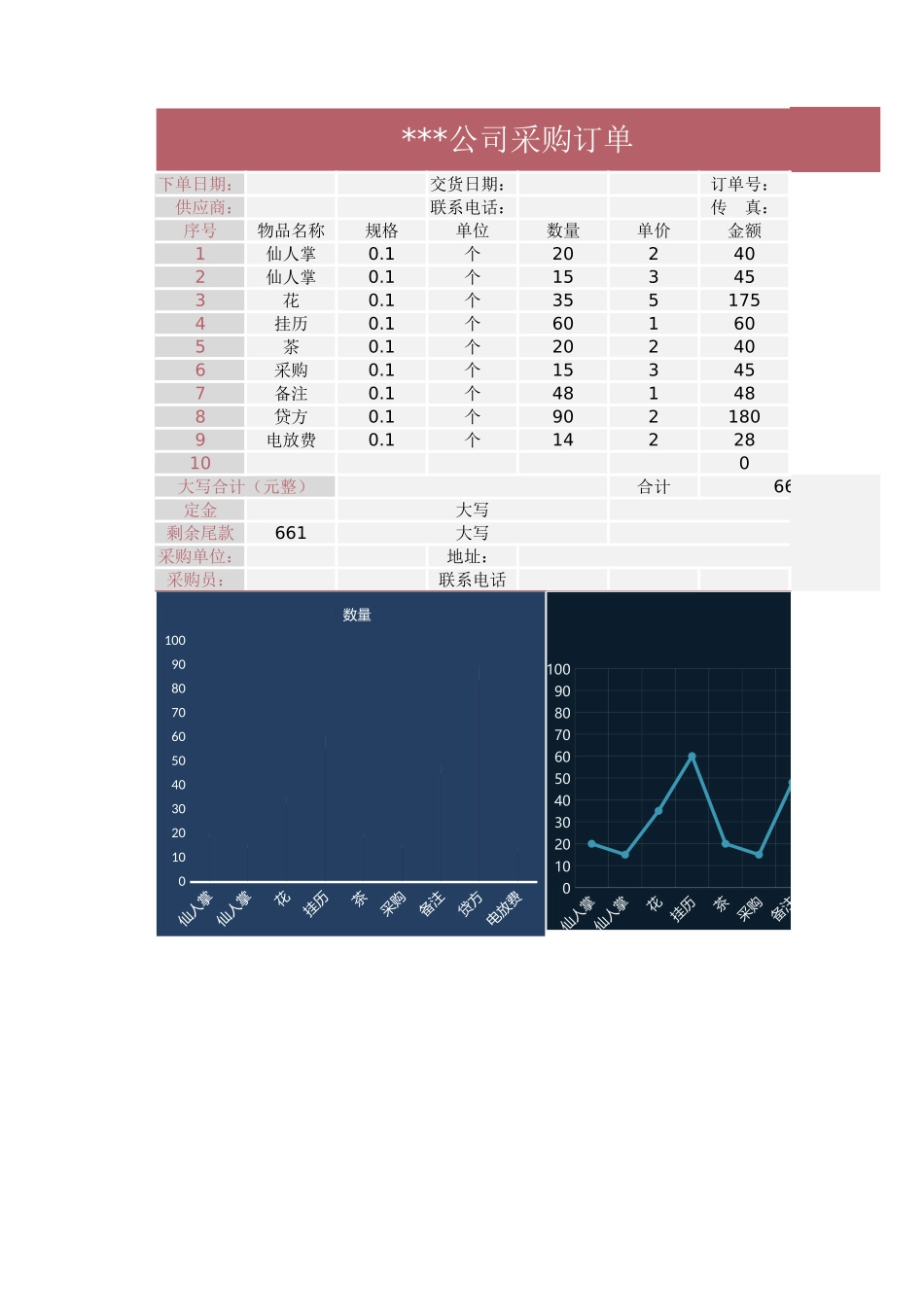 178 采购订单表格.xlsx_第1页