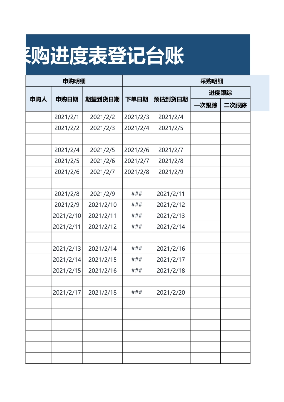 223 采购进度表登记台账.xlsx_第3页