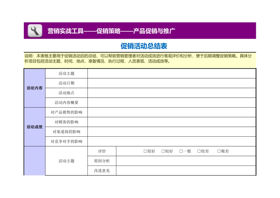 促销活动总结表 (3).xls_第1页