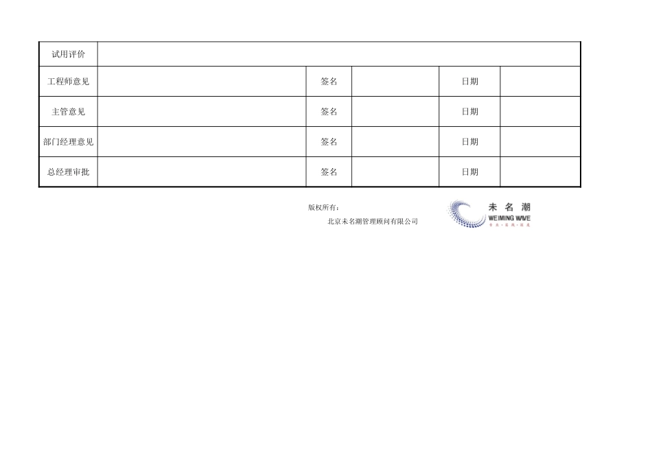 采购材料样品质量评定表（含检验、试用） (2).xls_第2页